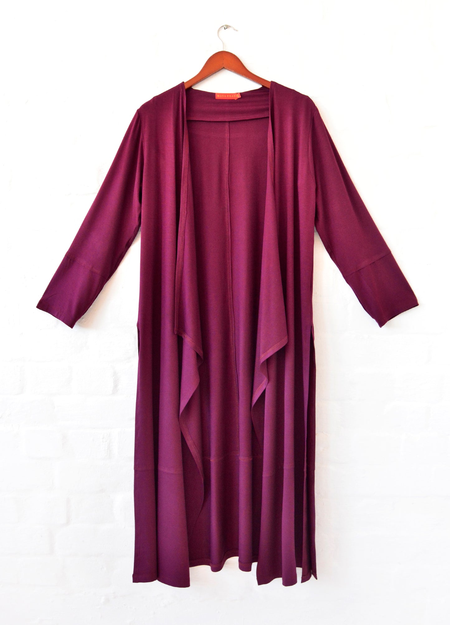 Ayala maxi cardigan in Mulberry