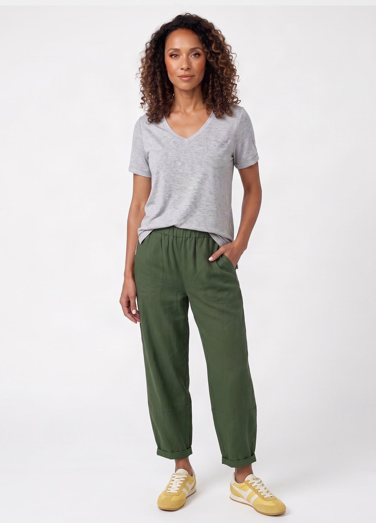 Blake t-shirt in light grey melange