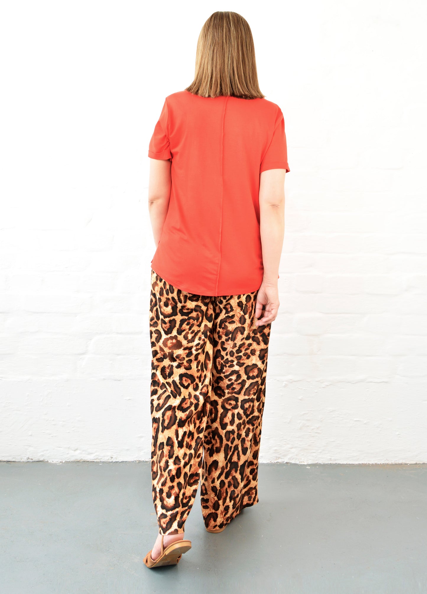 Blake t-shirt in Papaya
