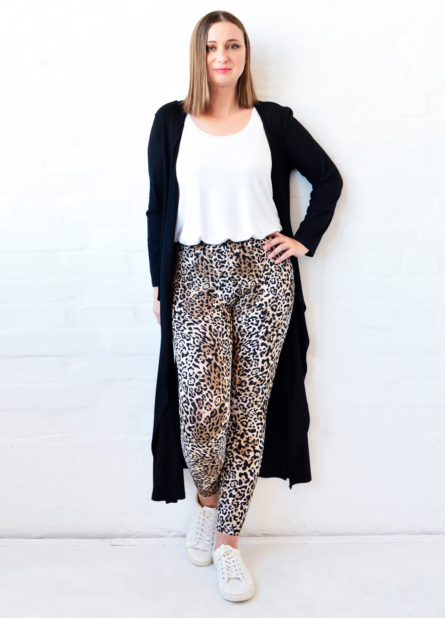 Charlie Leggings in stone Lynx rib