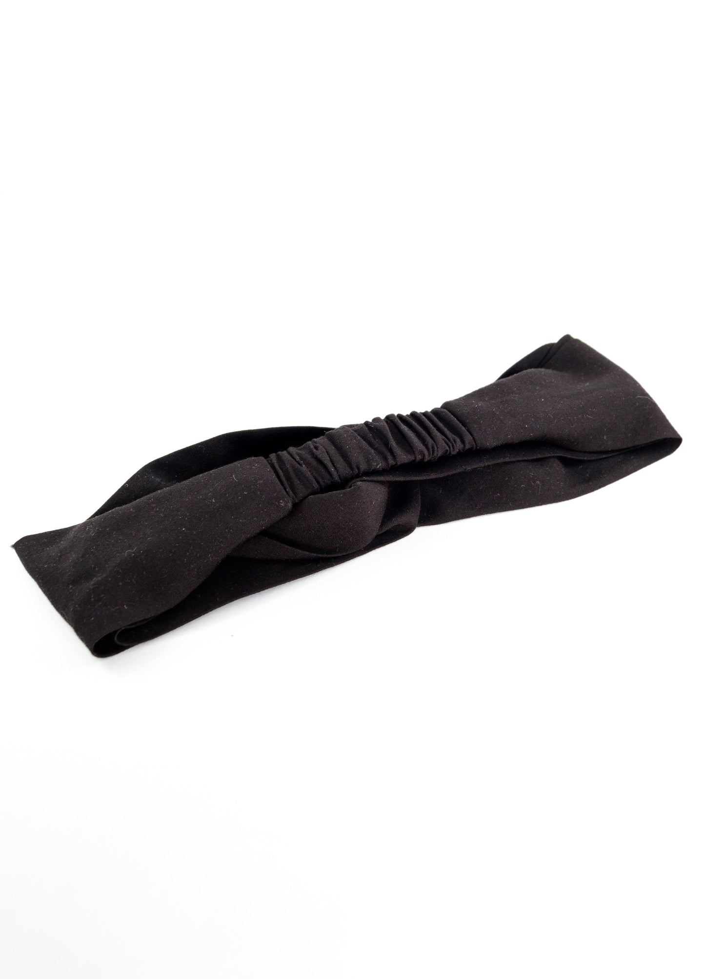 Emma twist headband in black