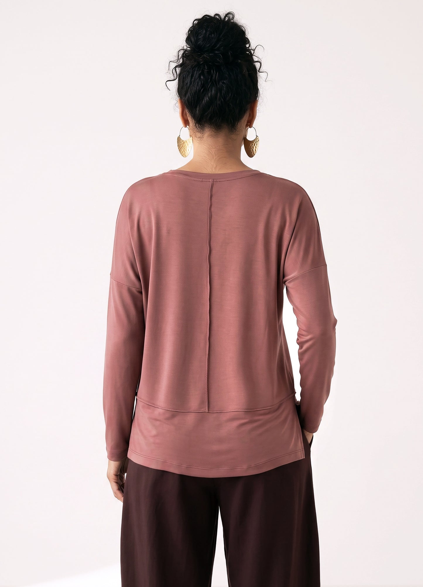 Jenna pullover in Dusty Rose