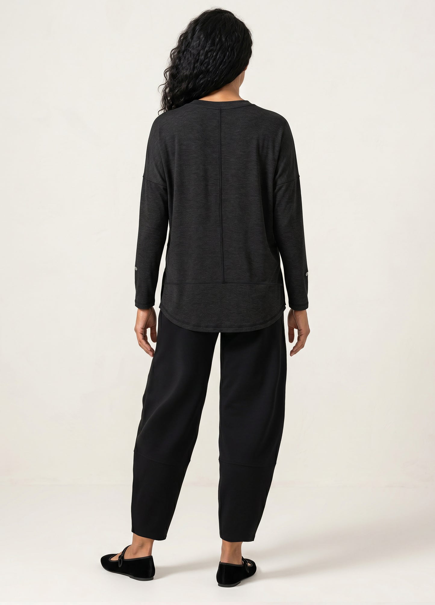Jenna pullover in Dark Grey Melange