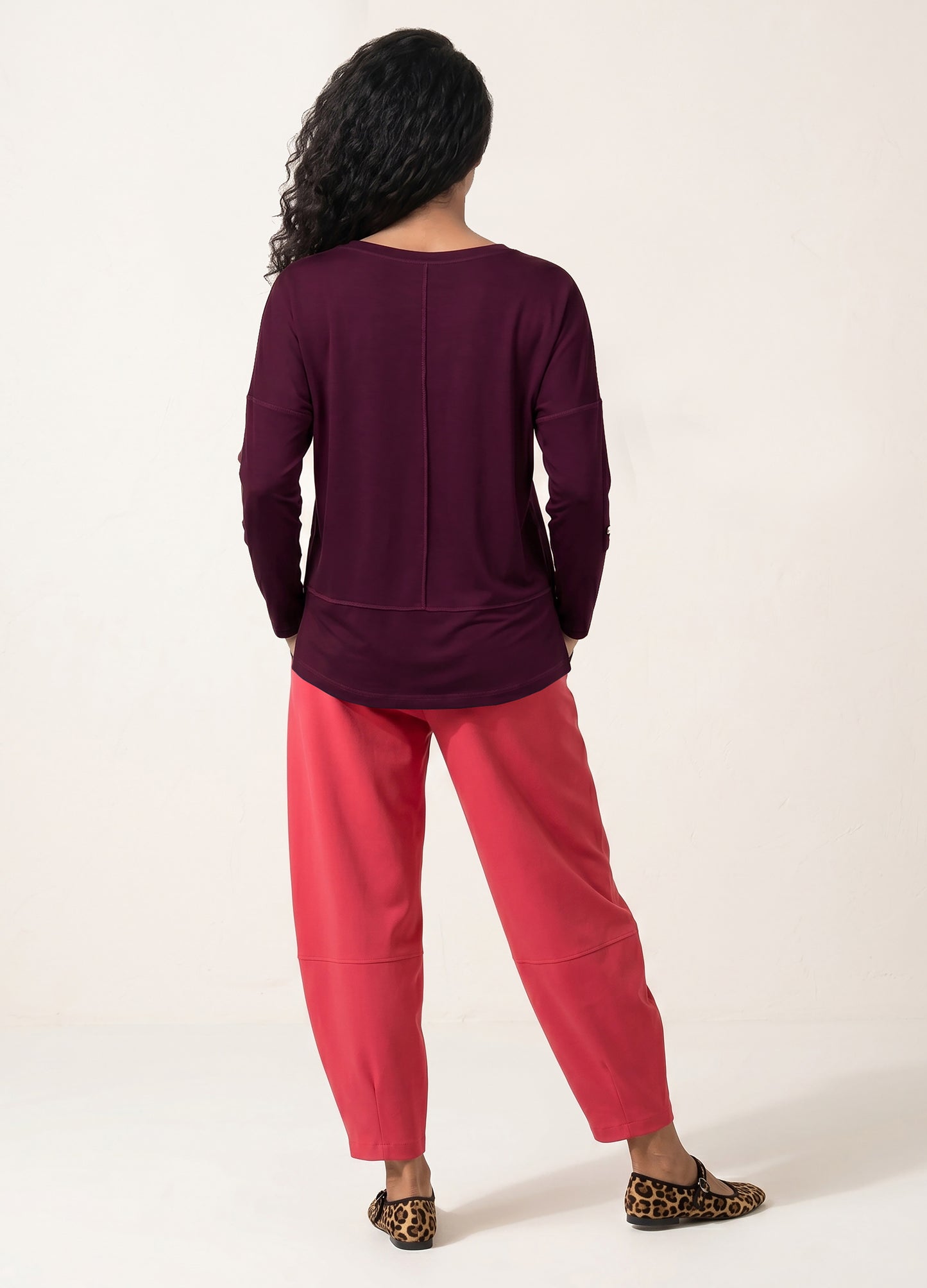Jenna pullover in Burgundy