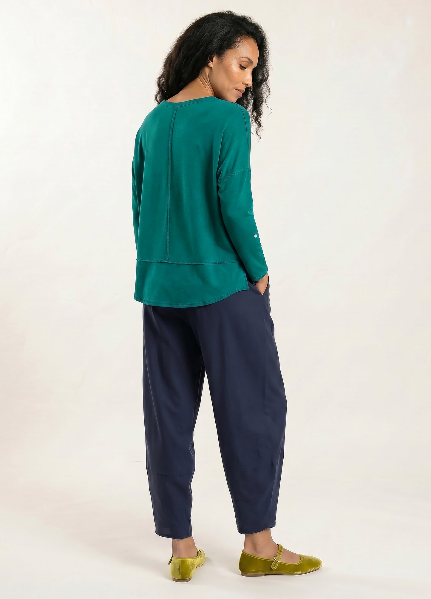 Jenna pullover in Deep Aqua
