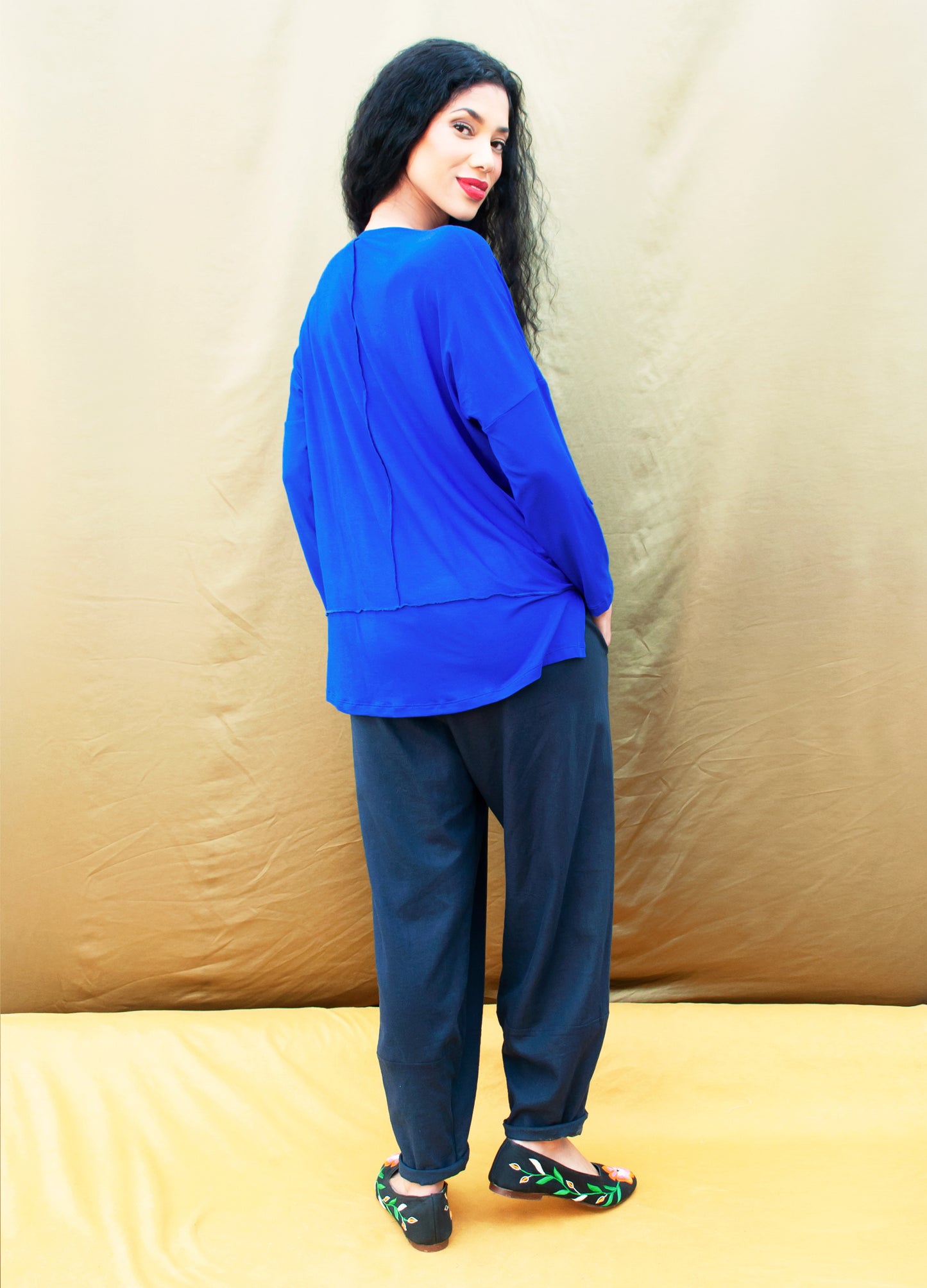 Jenna pullover in Sapphire
