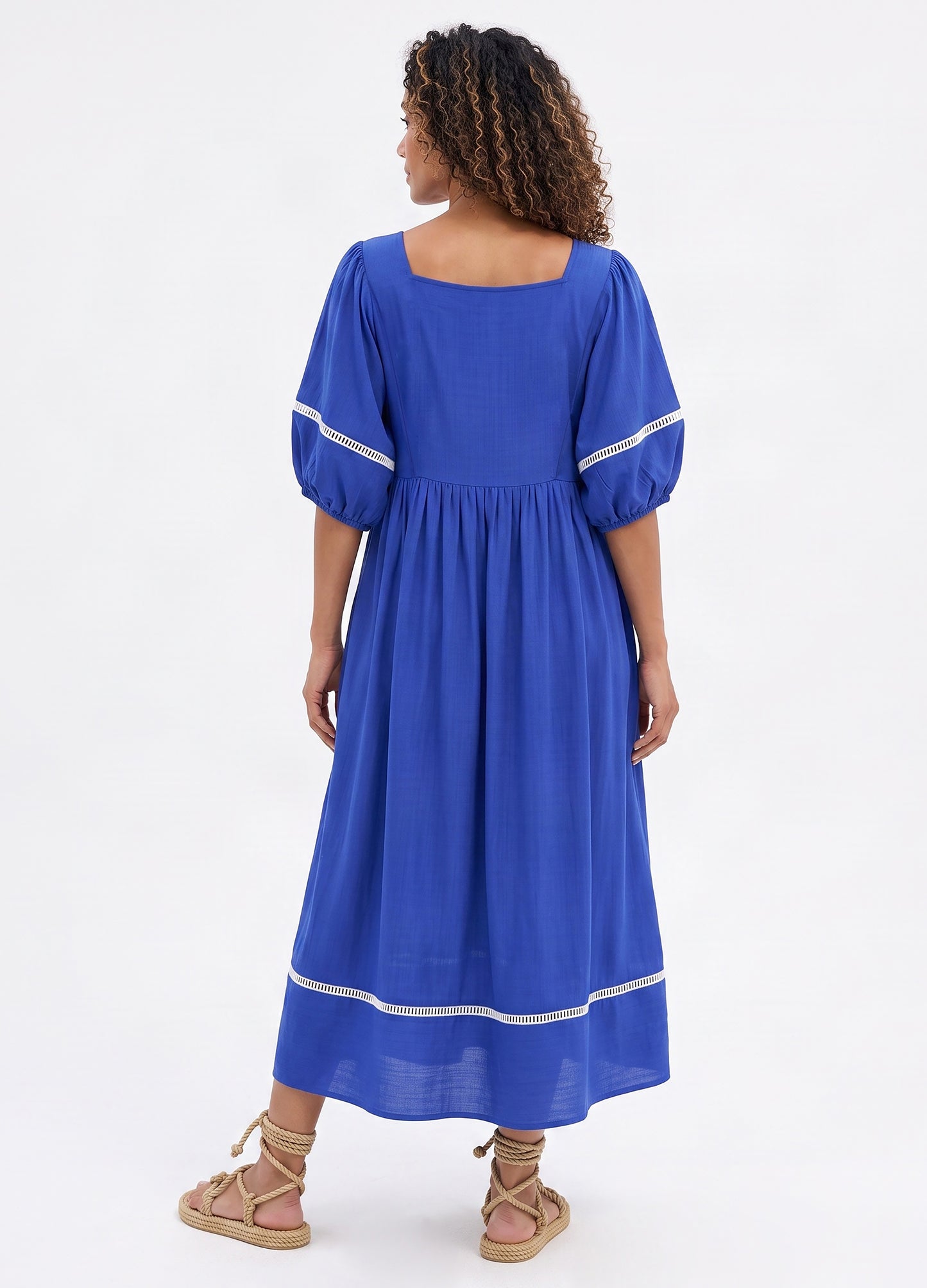 Luna dress in Sapphire rayon blend