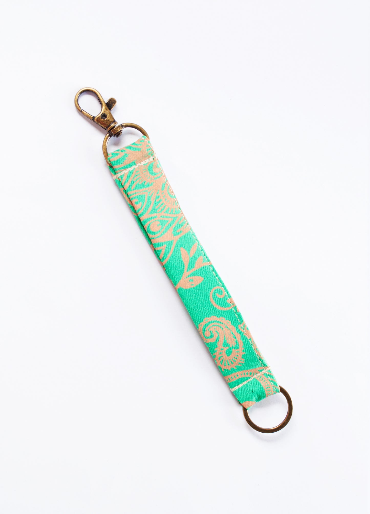Luna key holder in green Peacocks