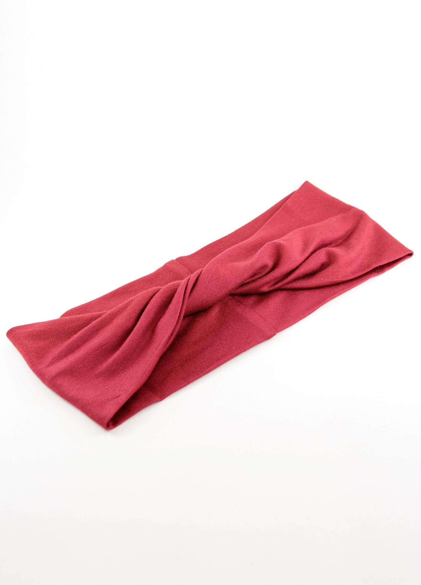 Mika twist headband in cranberry