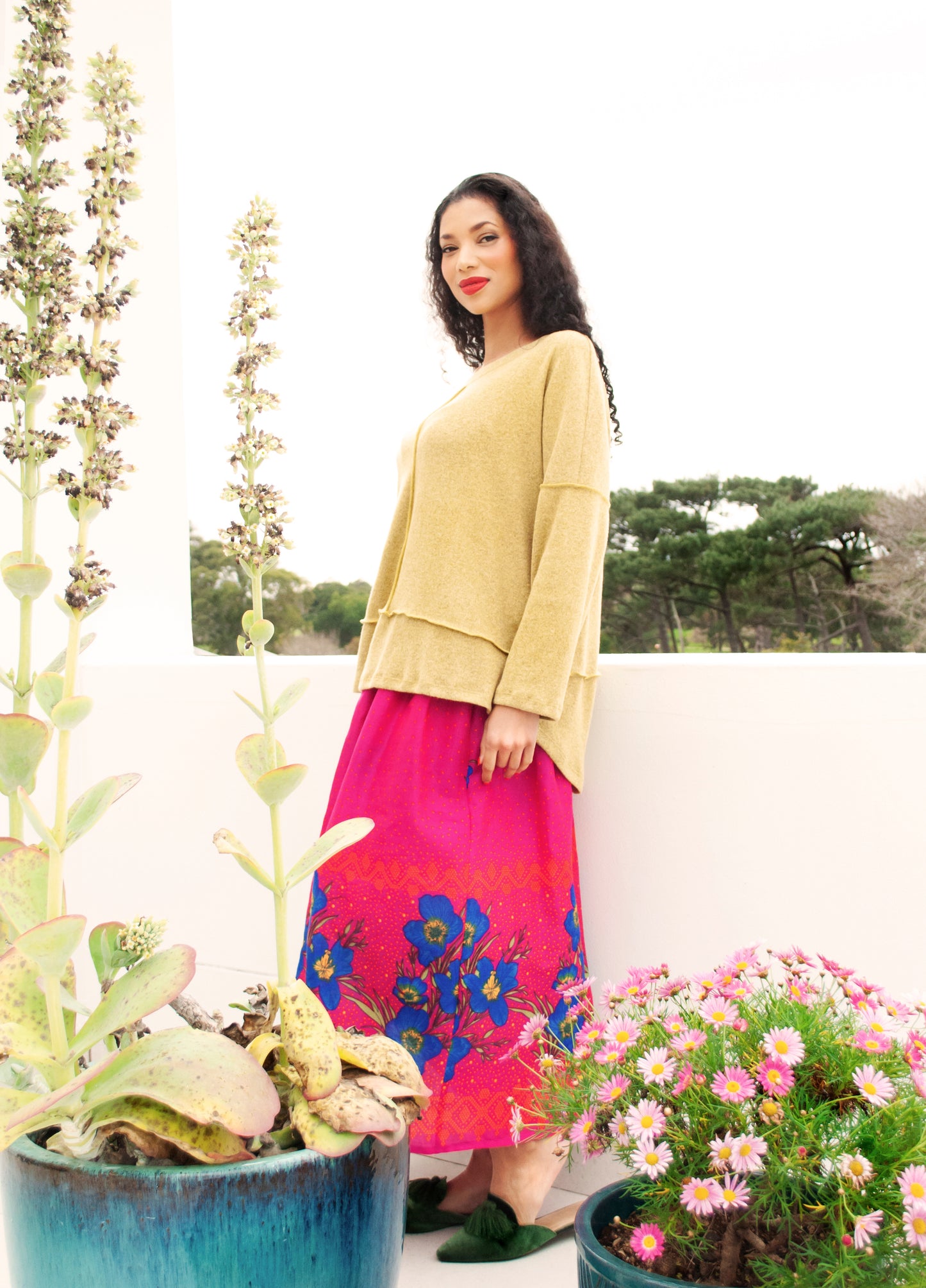 Nelly pullover in Citron knit