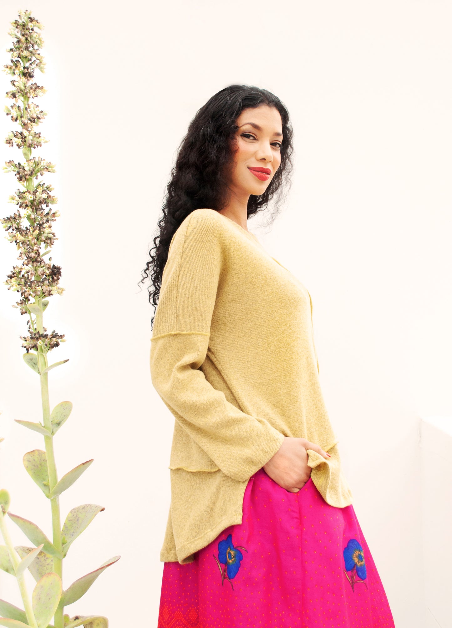 Nelly pullover in Citron knit