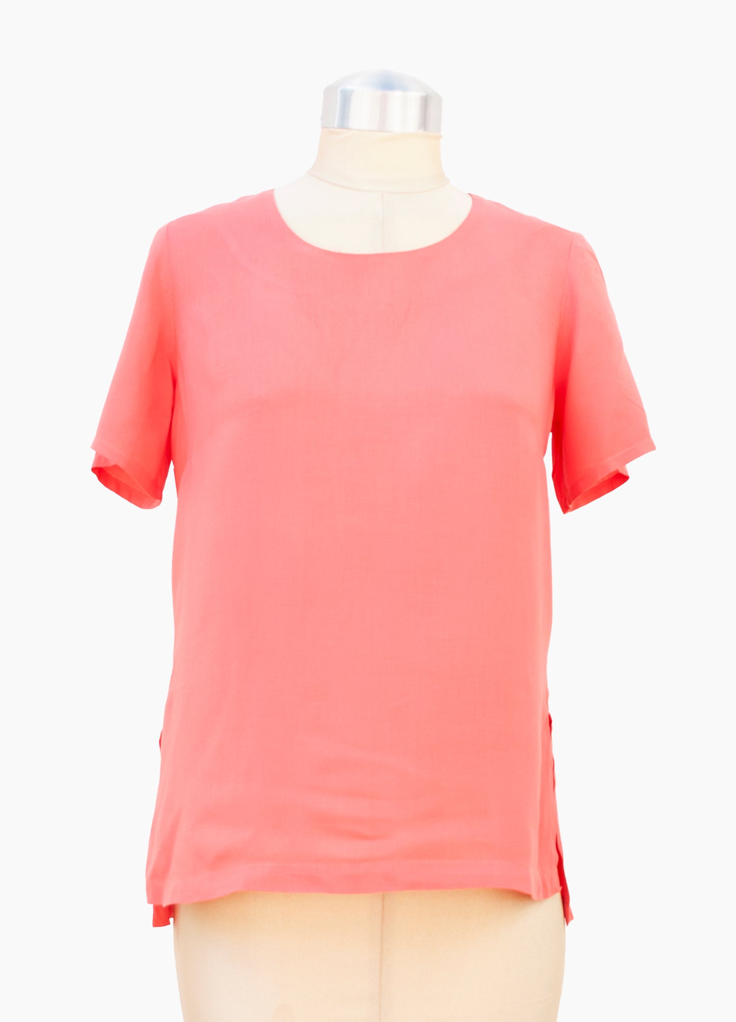 Nicola woven top in Coral size 32