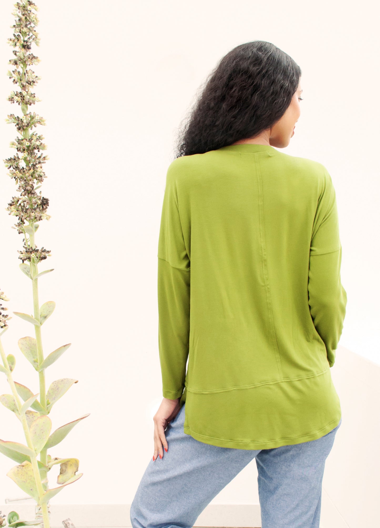 Jenna pullover in Moss Green
