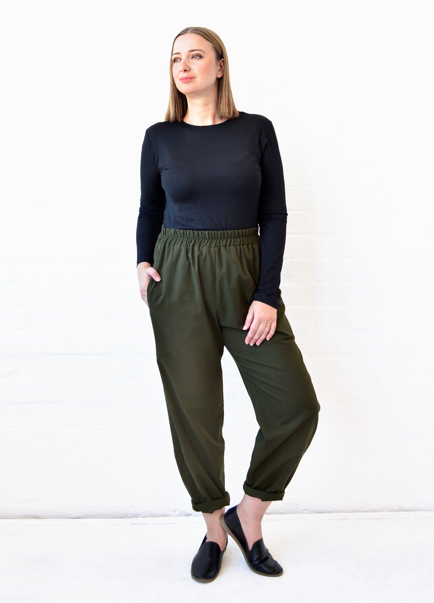 Sophie Lantern Trousers in Military