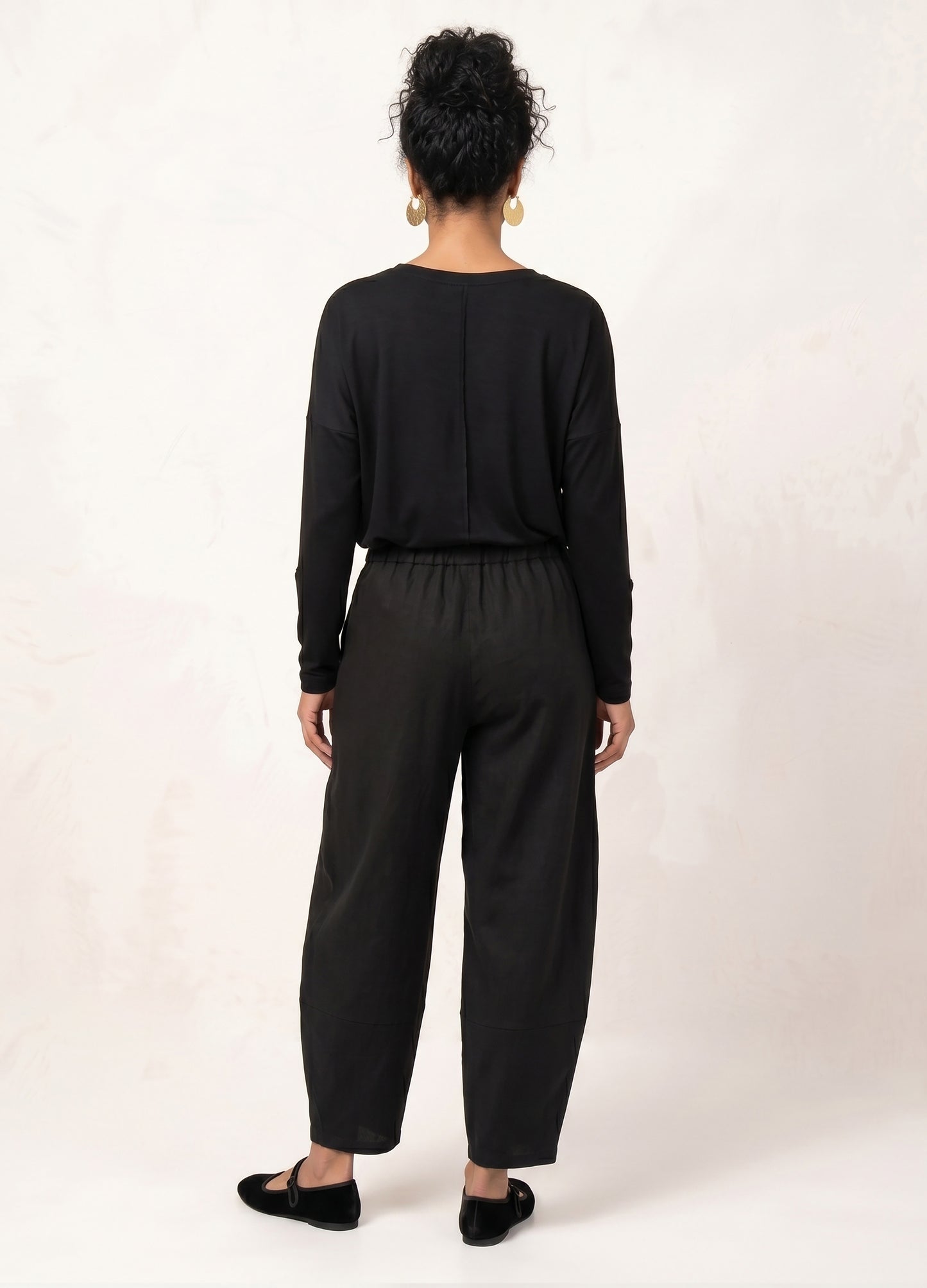 Sophie Lantern Trousers in Black