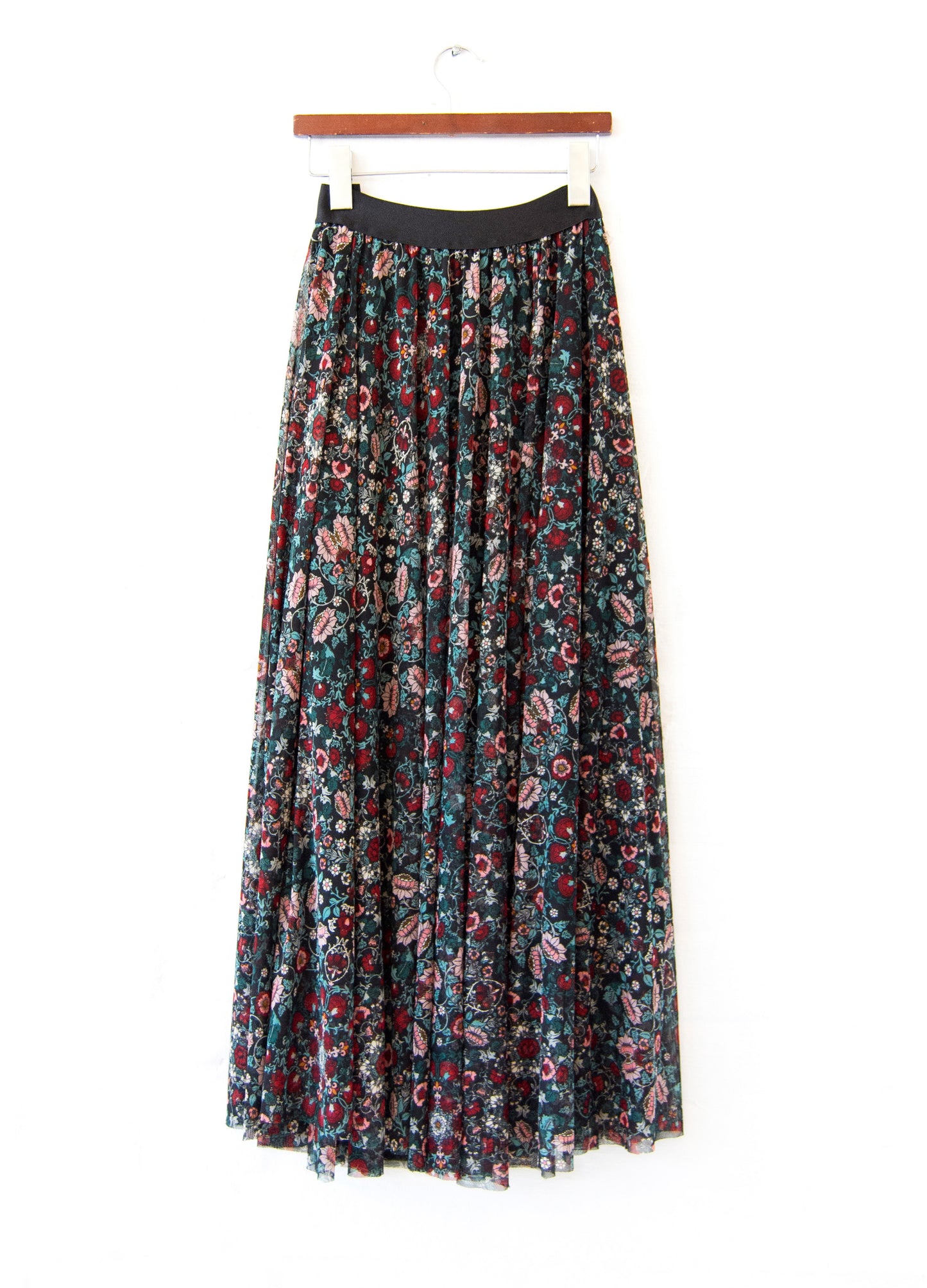 Angelica circle skirt in teal Iris Daydream