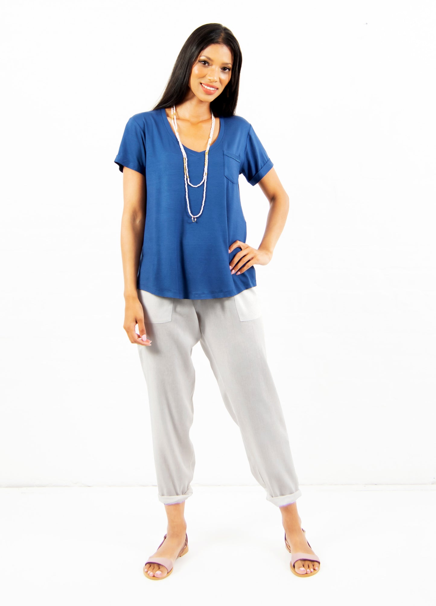 Blake t-shirt in Indigo size 32 & 38