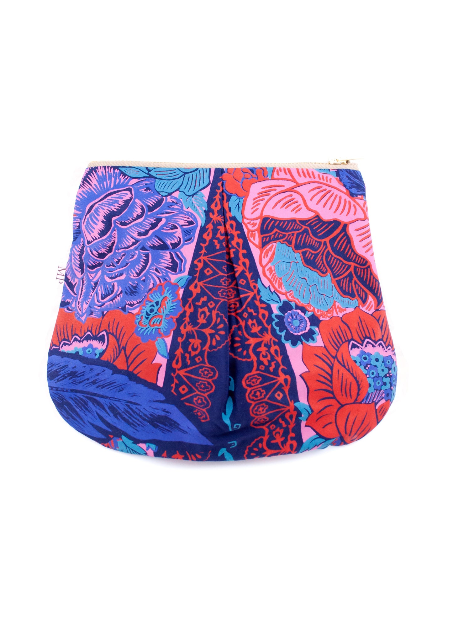 The Charlotte purse in navy Español print