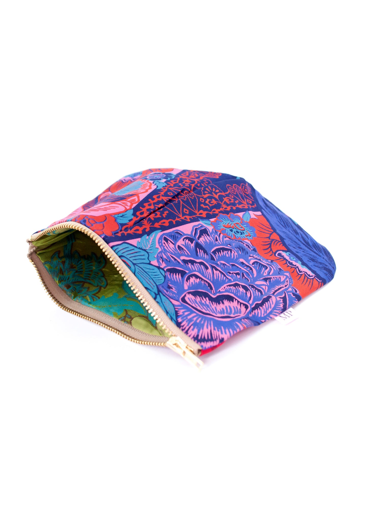 The Charlotte purse in navy Español print