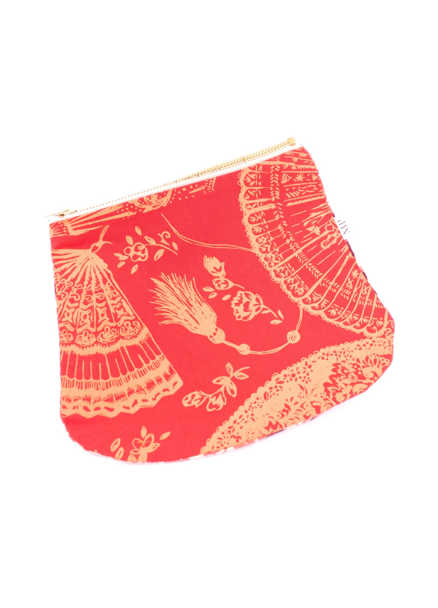 The Charlotte purse in burnt coral Casablanca print