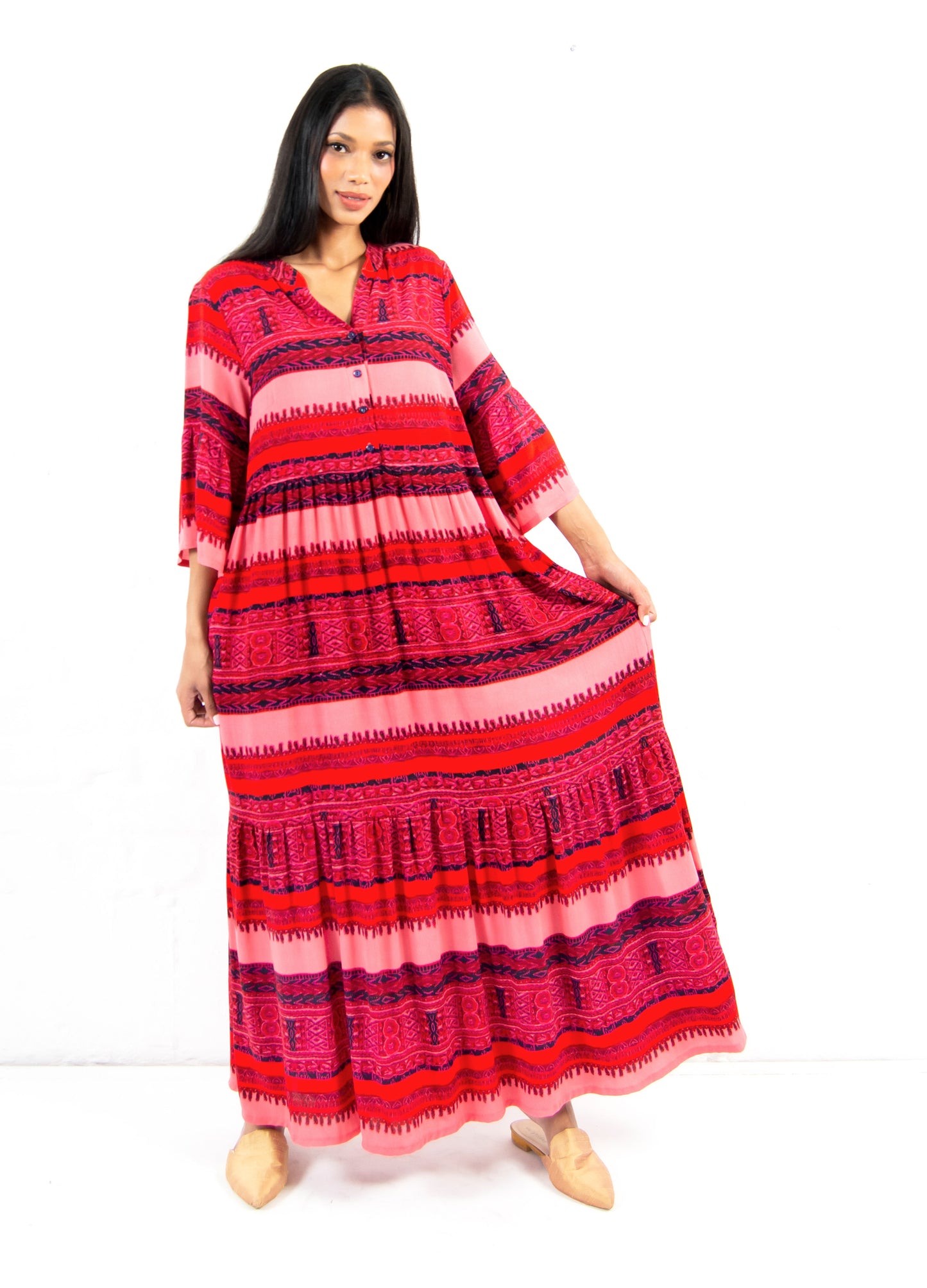 Cora maxi dress in Persian Boheme print