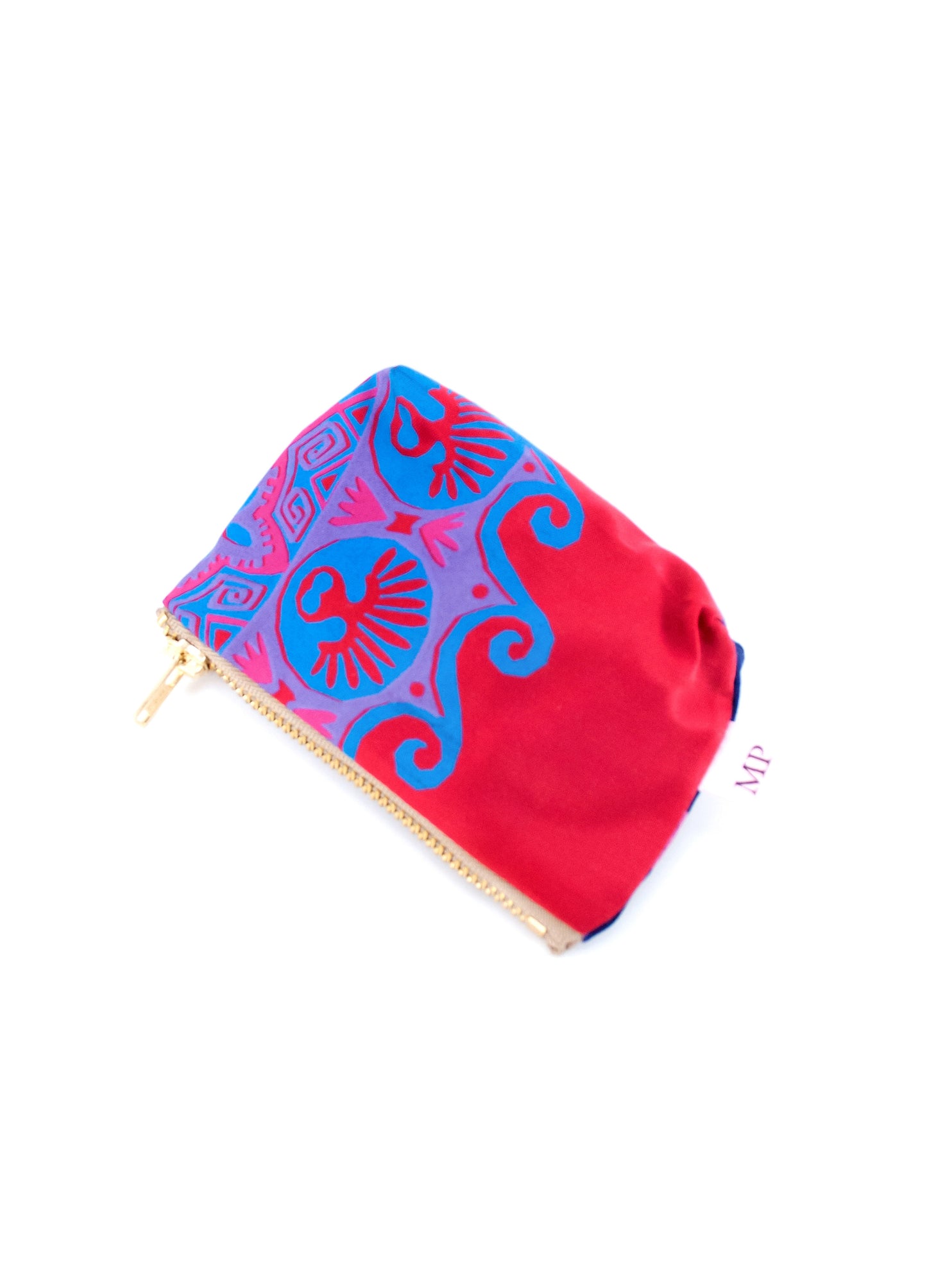 The Eugenie purse in navy Español print