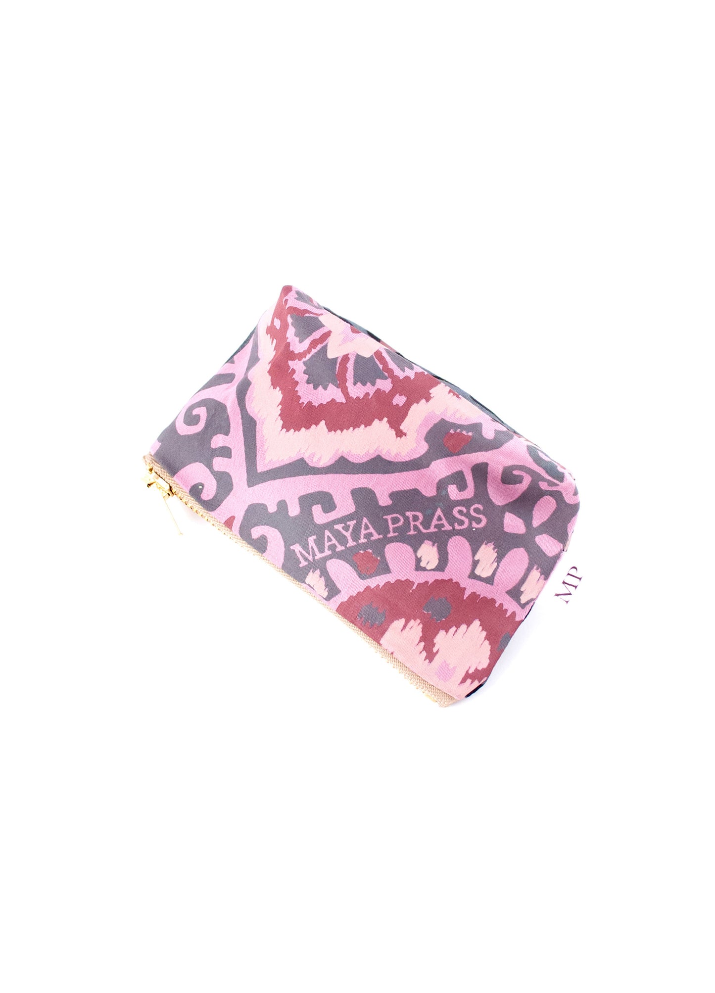 The Eugenie purse in black Nogo Ikat print