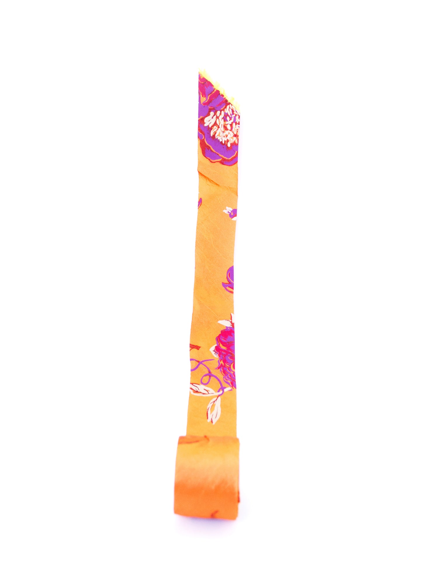 Flora gifting ribbon in honey Fairground Floral print