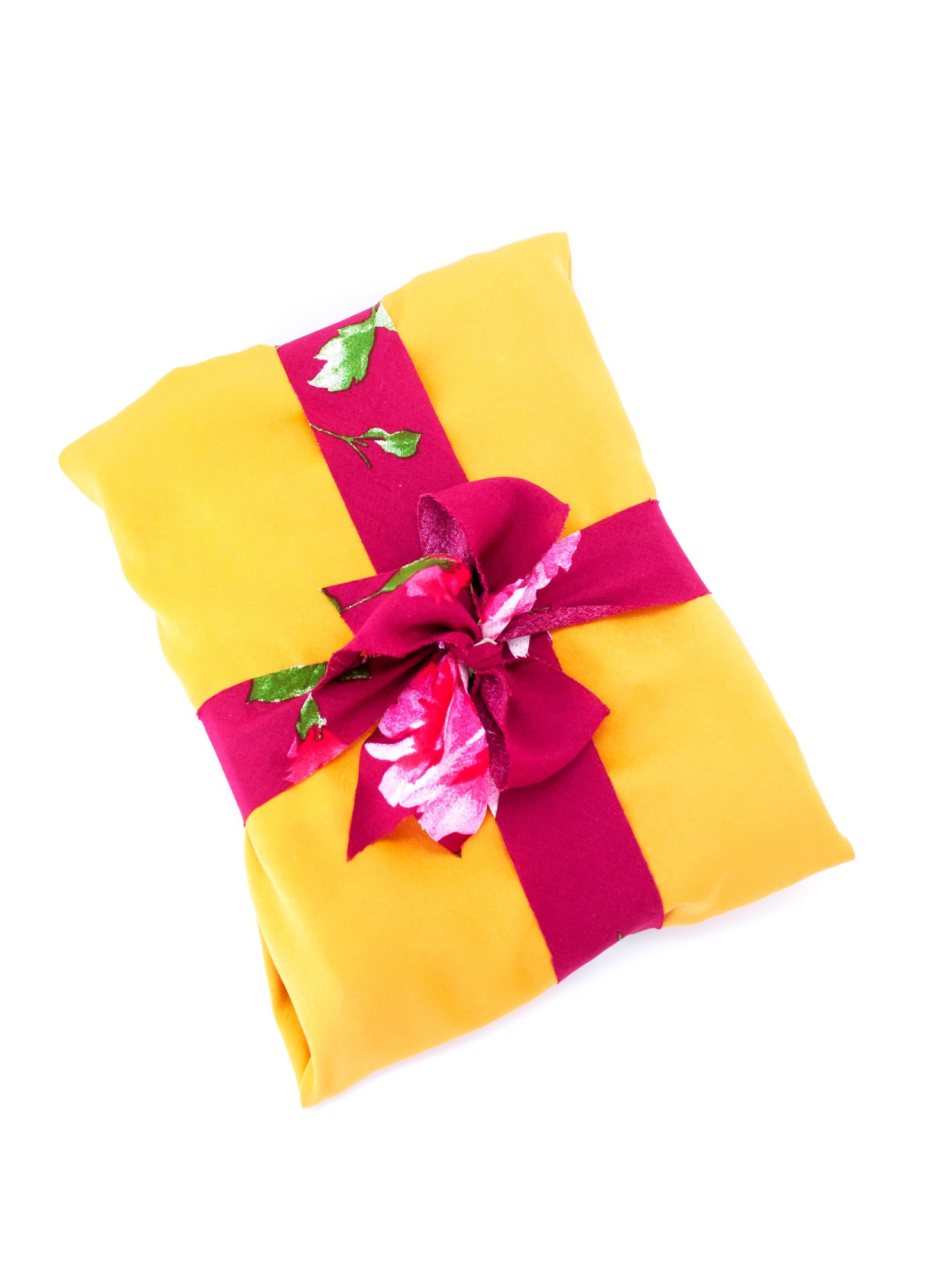 Flora gifting ribbon in sunshine Morris & Co print