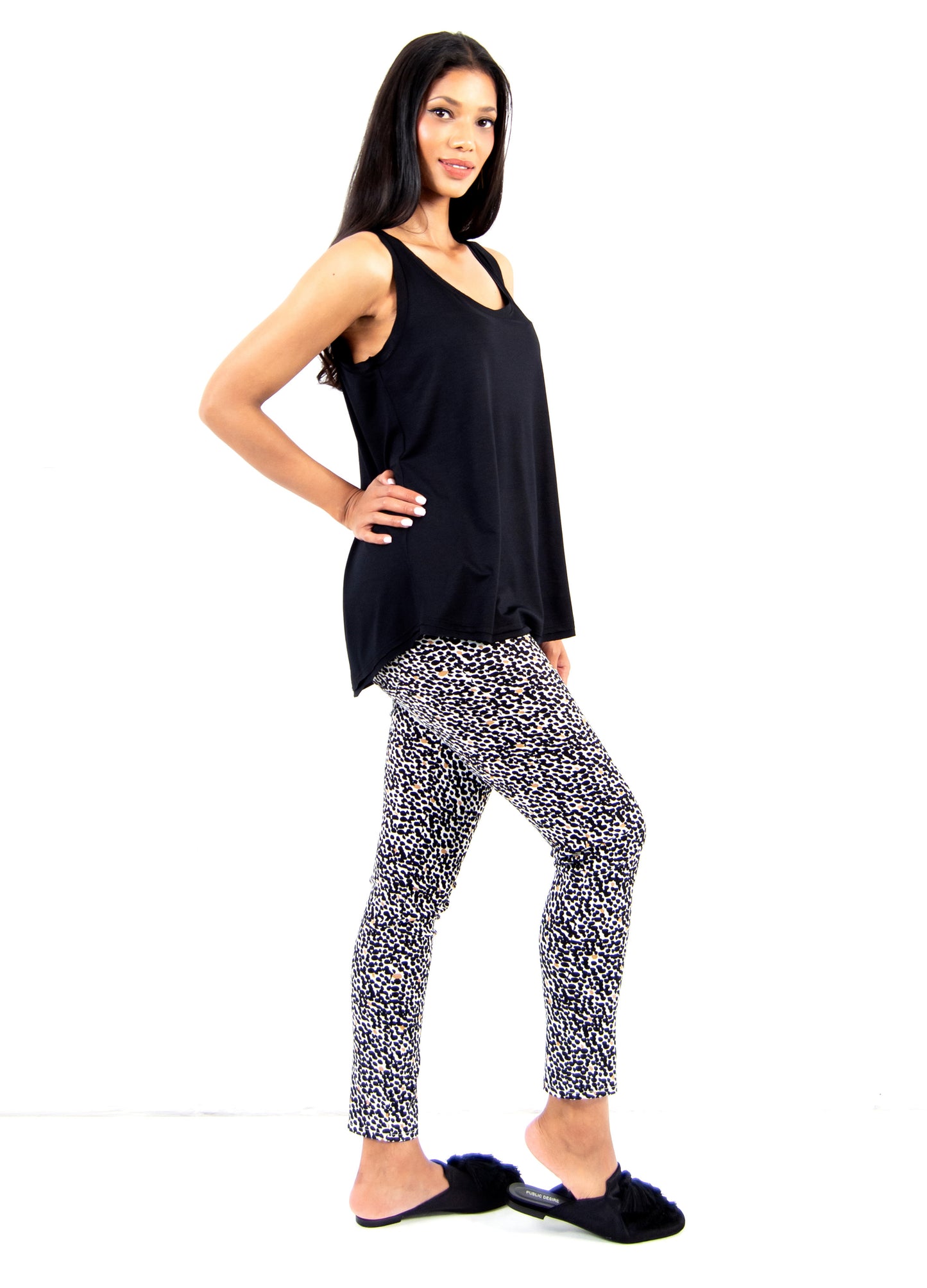Hannah knit Tank in Black