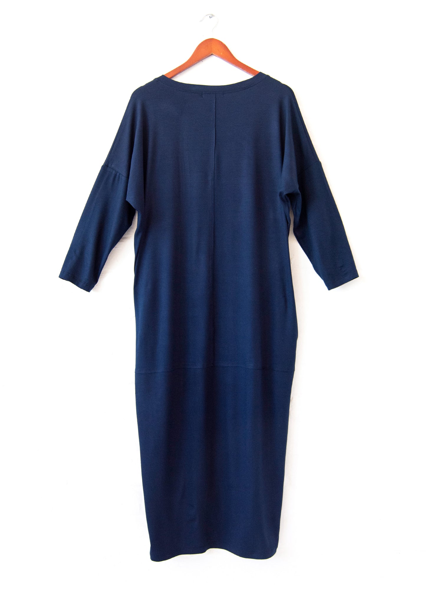 Isla cocoon dress in Navy