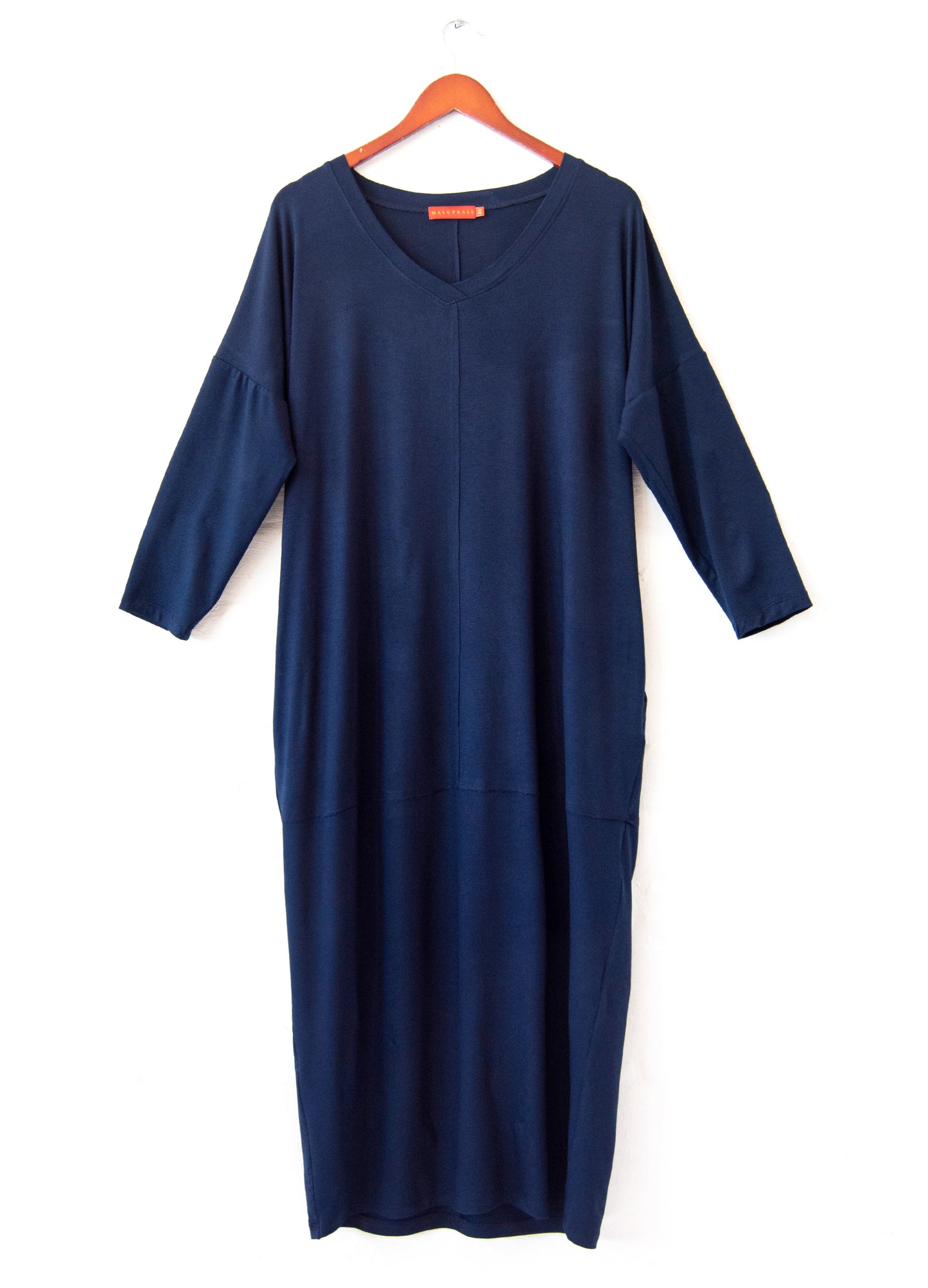 Isla cocoon dress in Navy