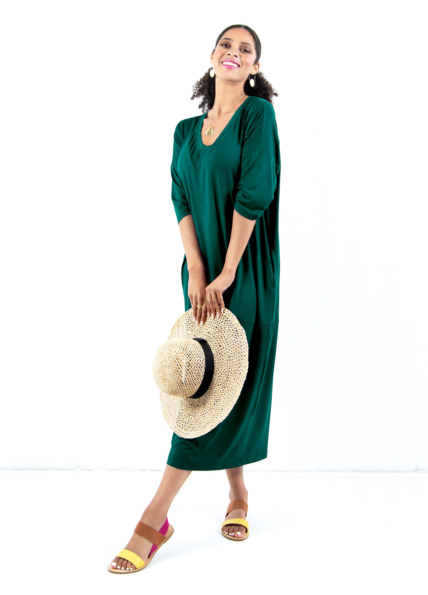 Isla cocoon dress in Cyprus