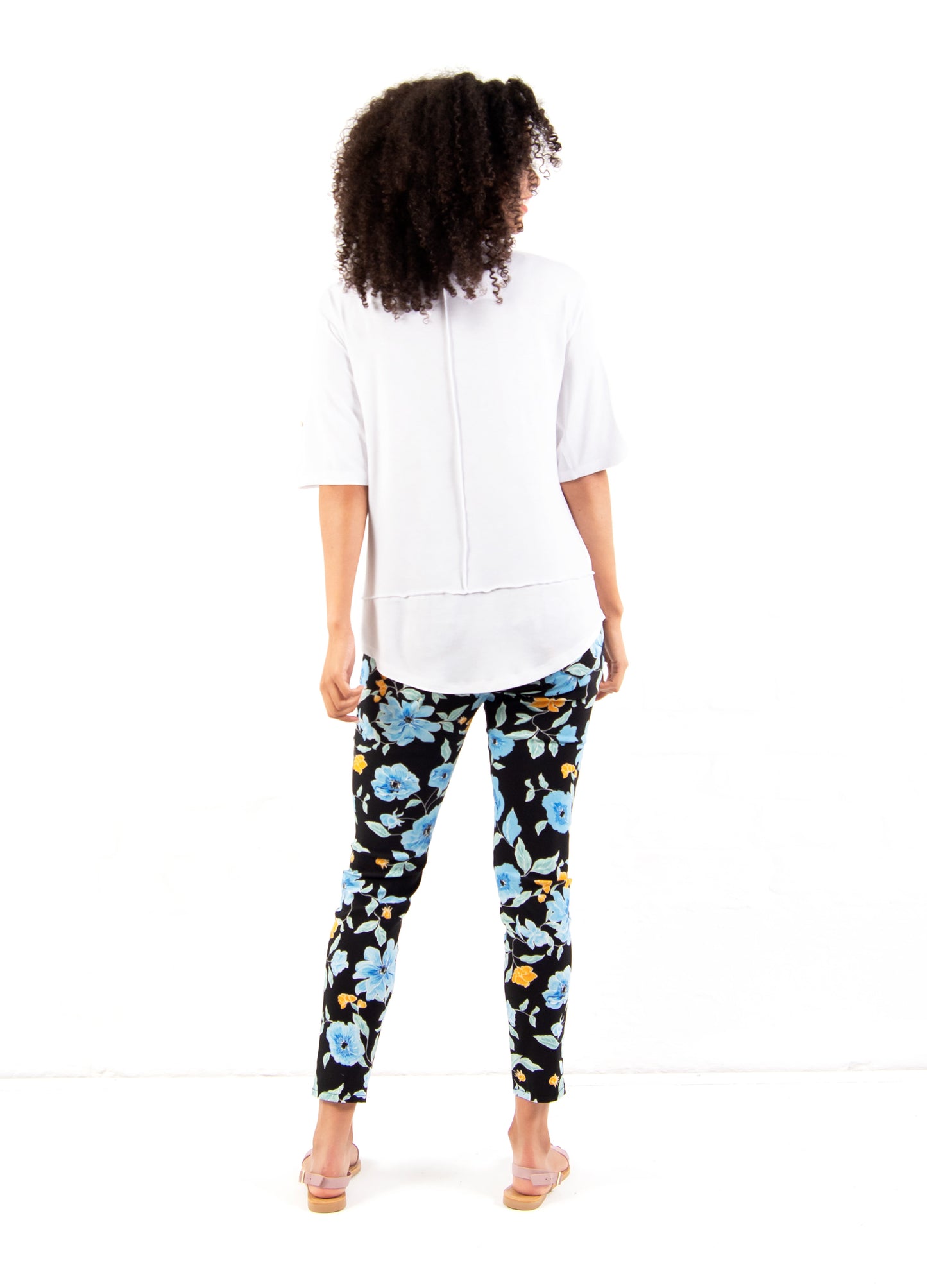 Lourdes easy-fit T-shirt in White