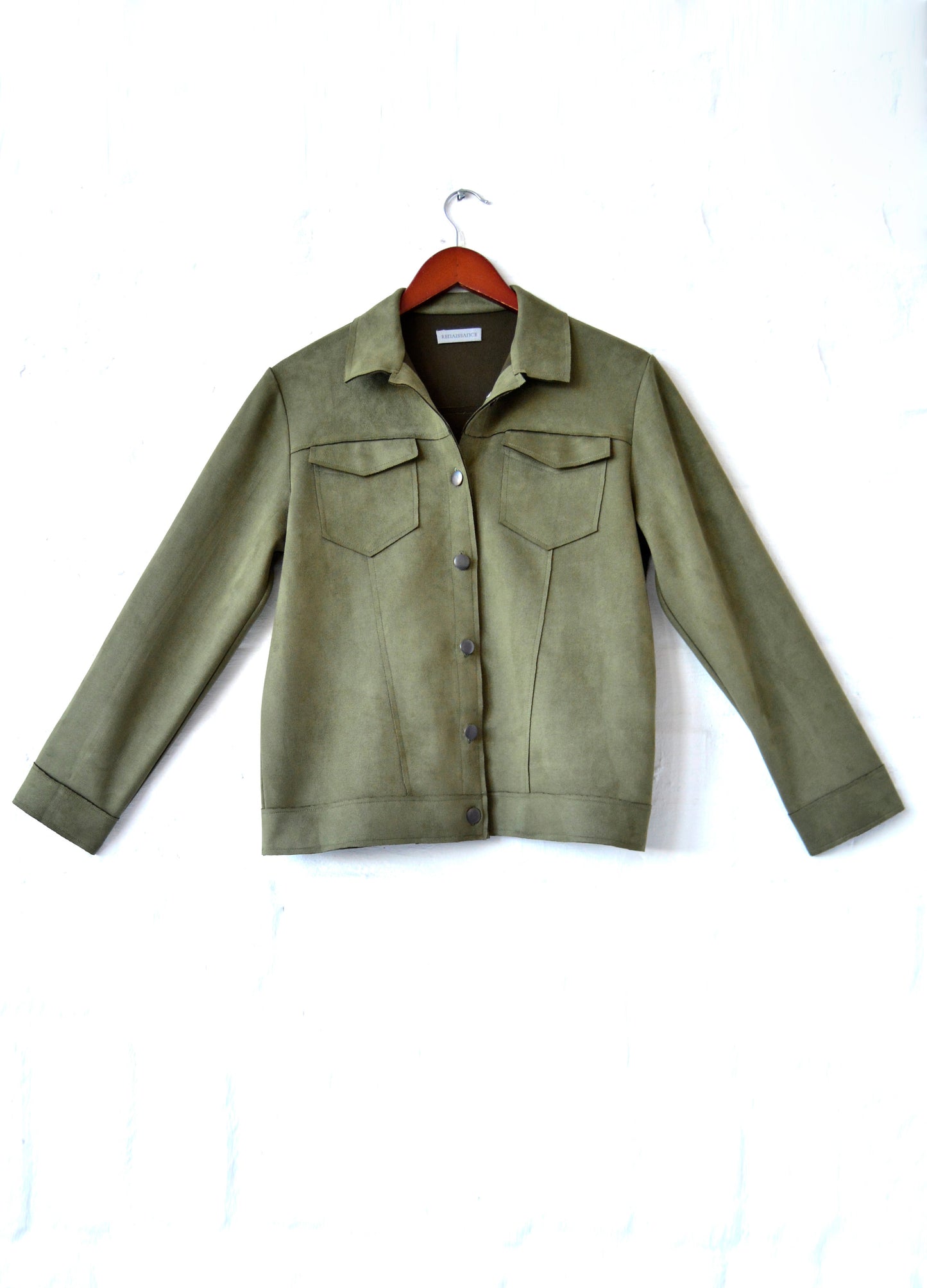 Max denim-style jacket in Fatigue