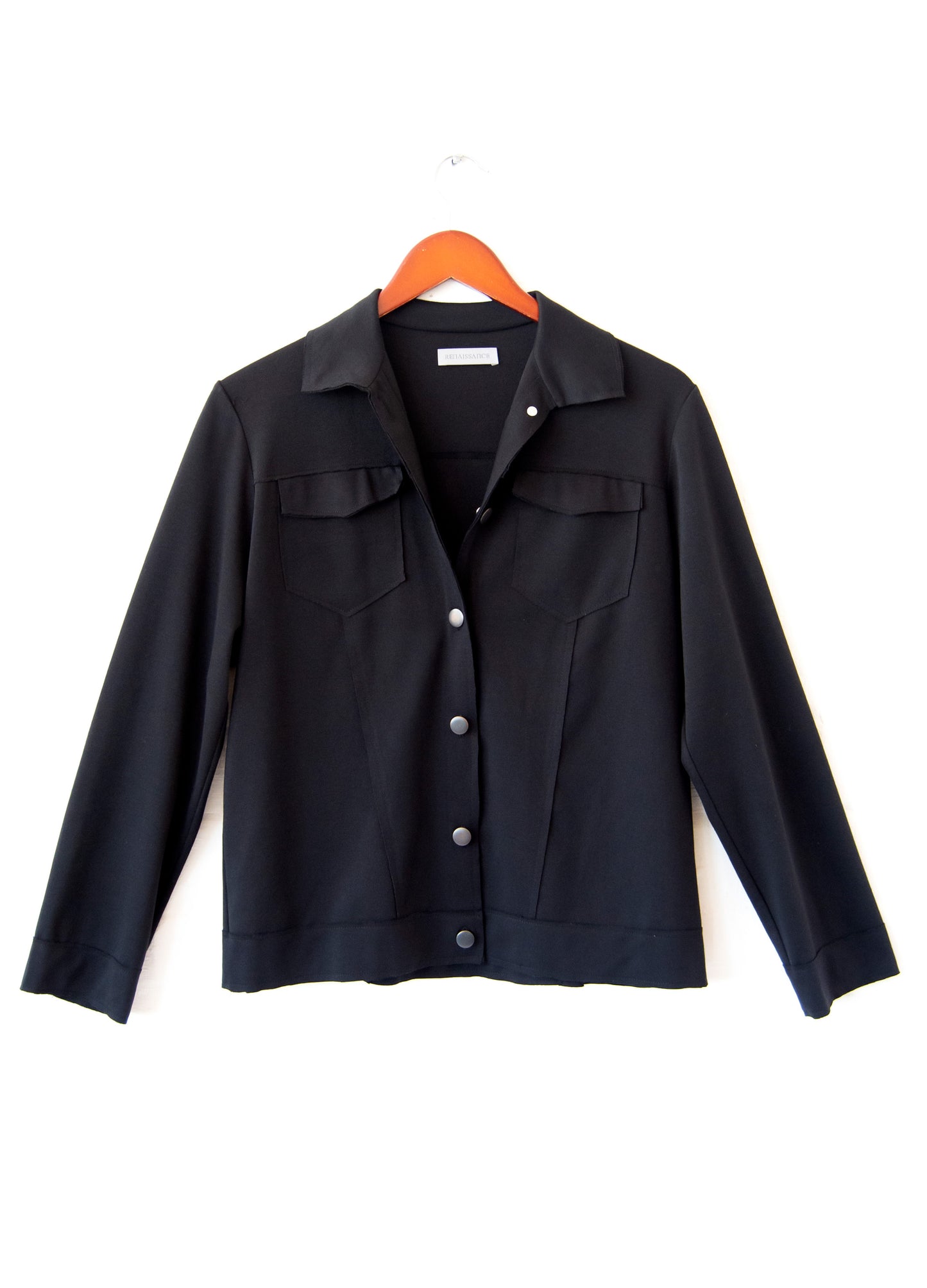 Max denim-style jacket in Black