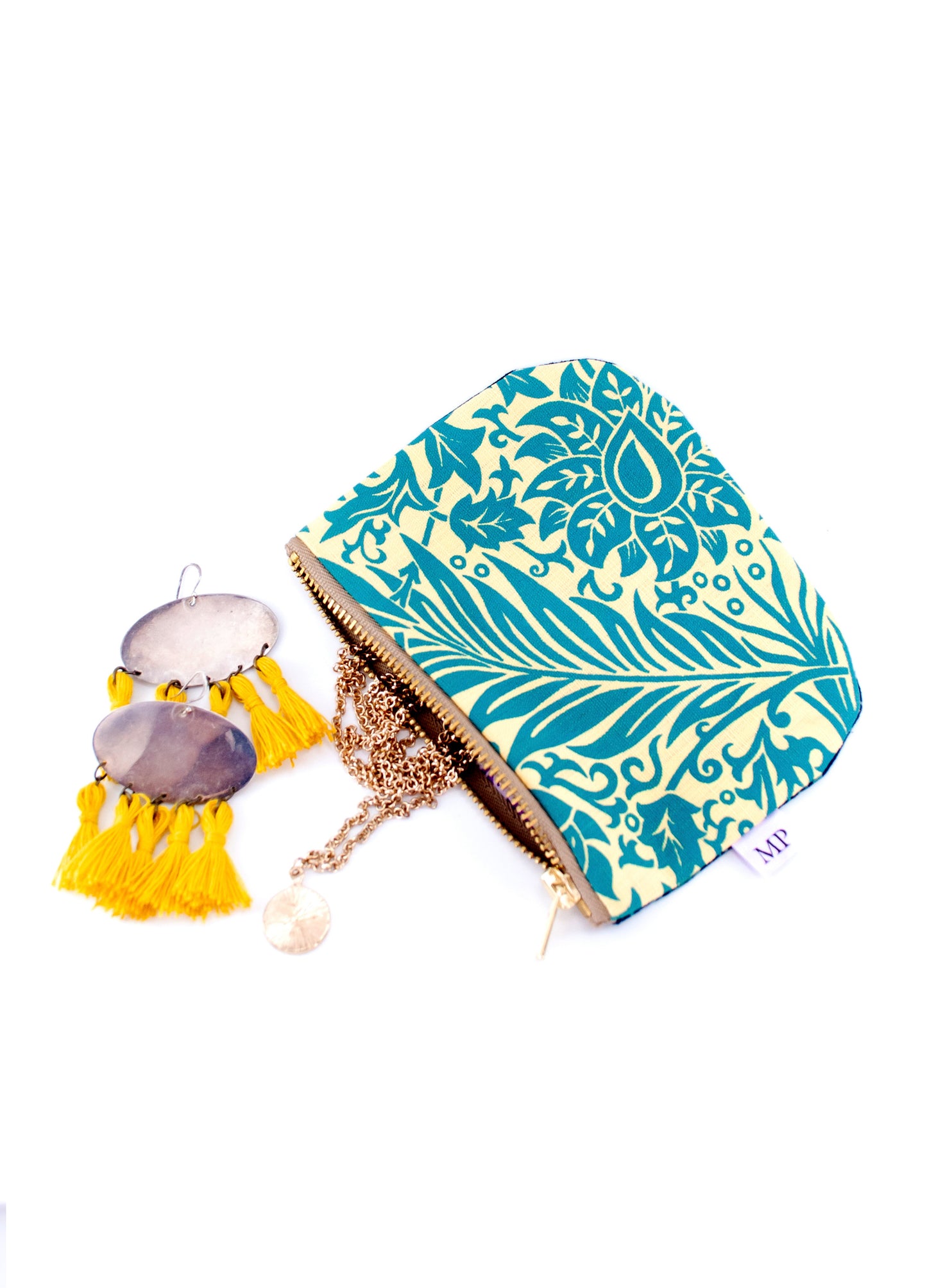 The Megan purse in lemon Morris & Co print
