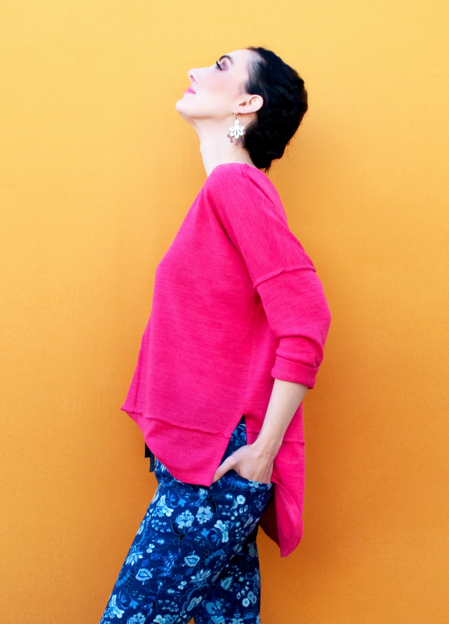 Mia box jersey in Cerise size 34