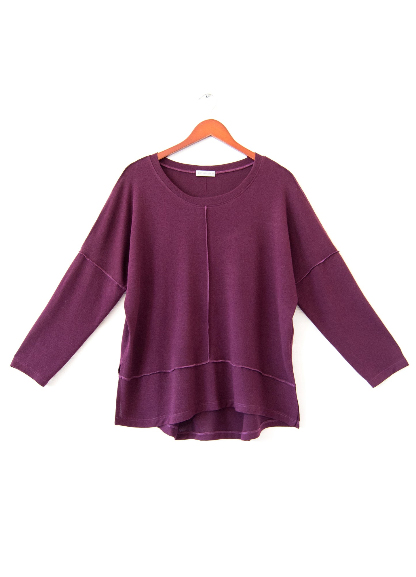 Nelly pullover in Plum knit