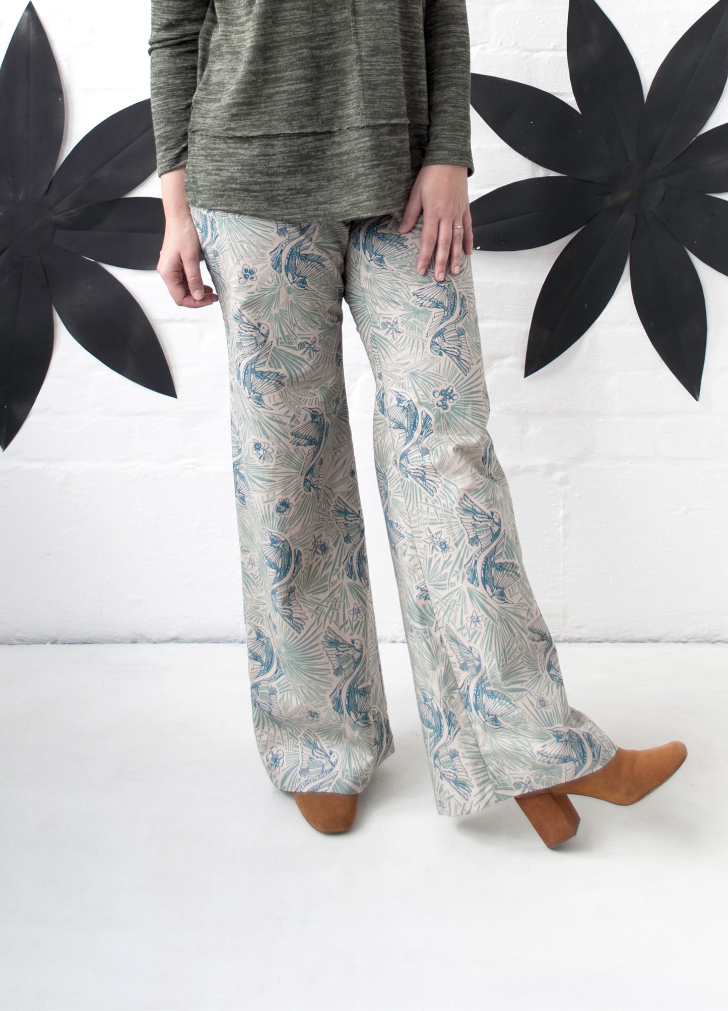 Savannah Trouser in stone Paradise Birds