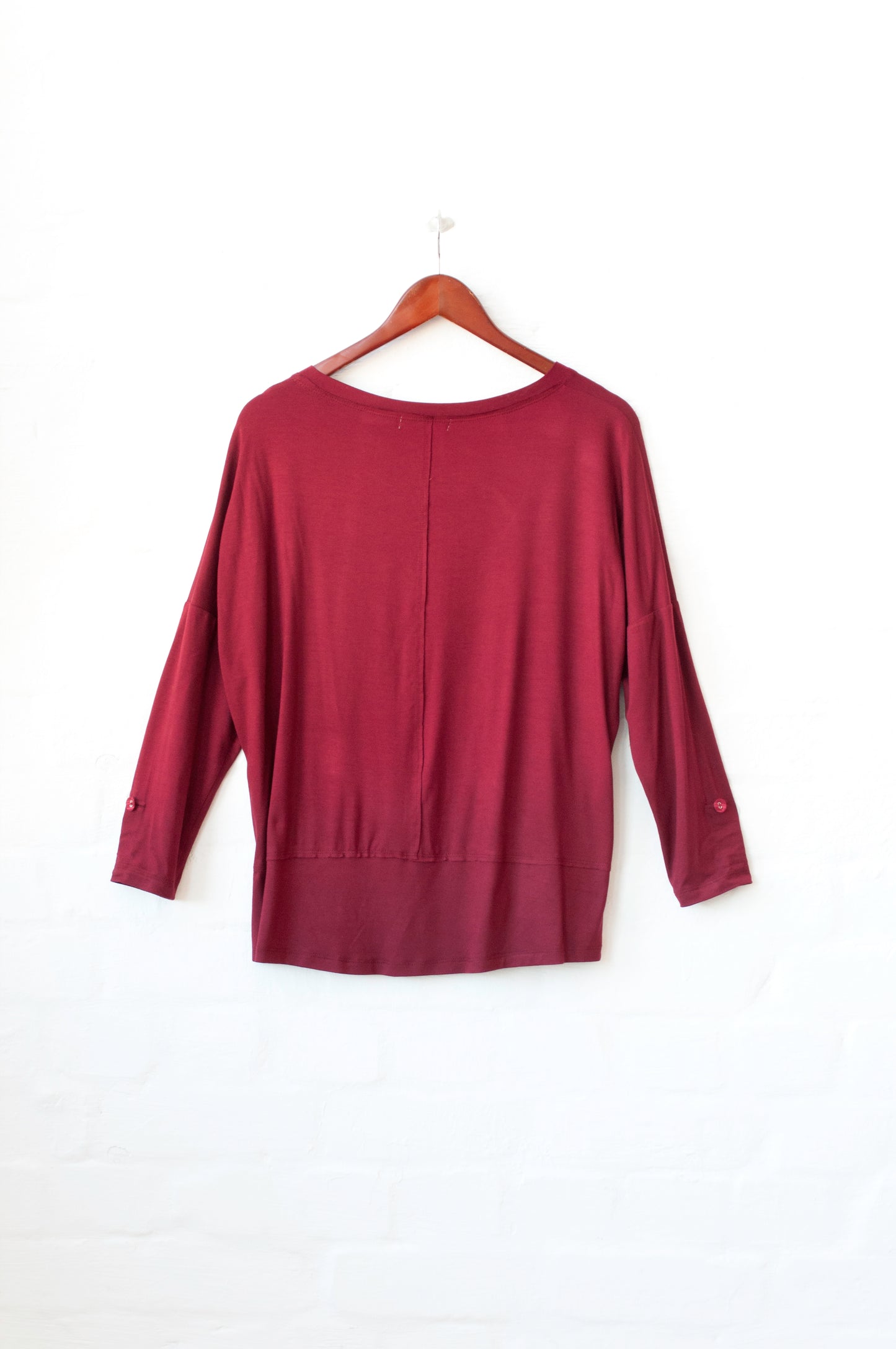 Scarlet Box Pullover in Cranberry