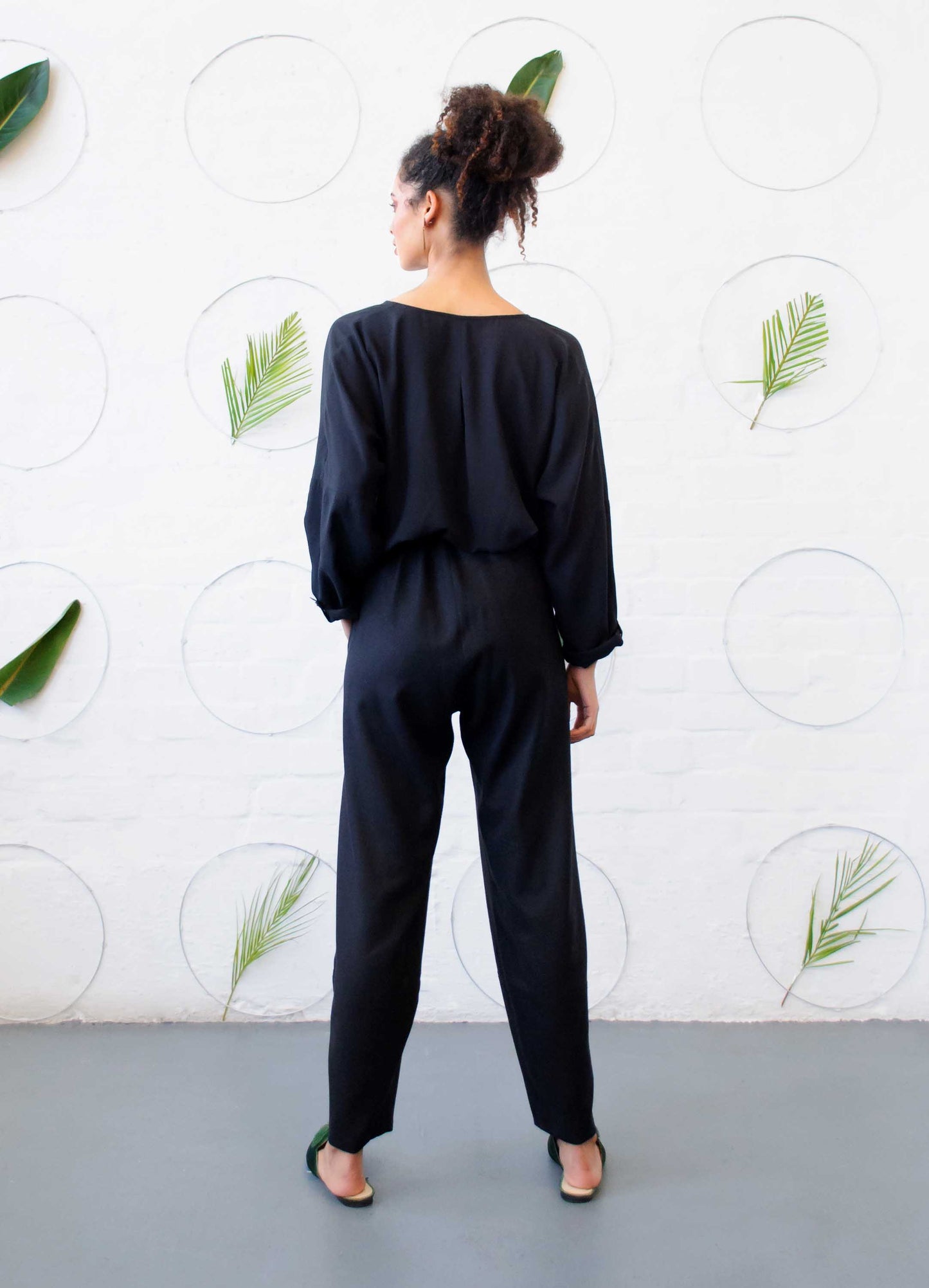 Sophie Lantern Trousers in Black
