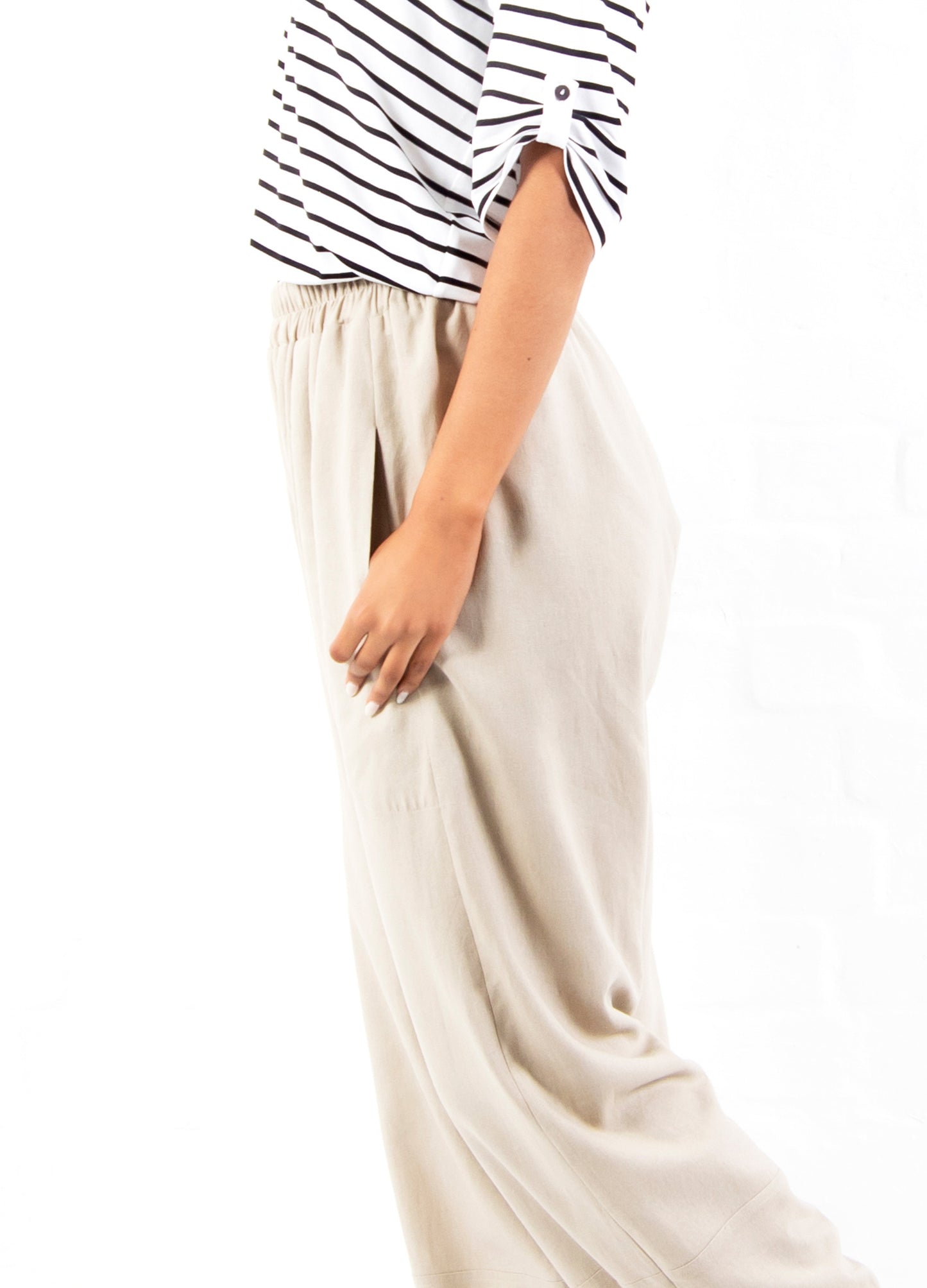 Sophie Lantern Trousers in Oatmeal