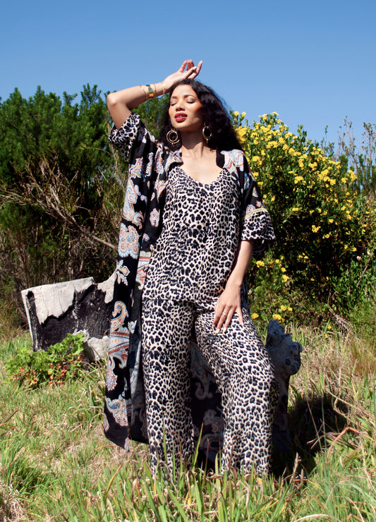 Ava camisole in coco Classic Leopard print