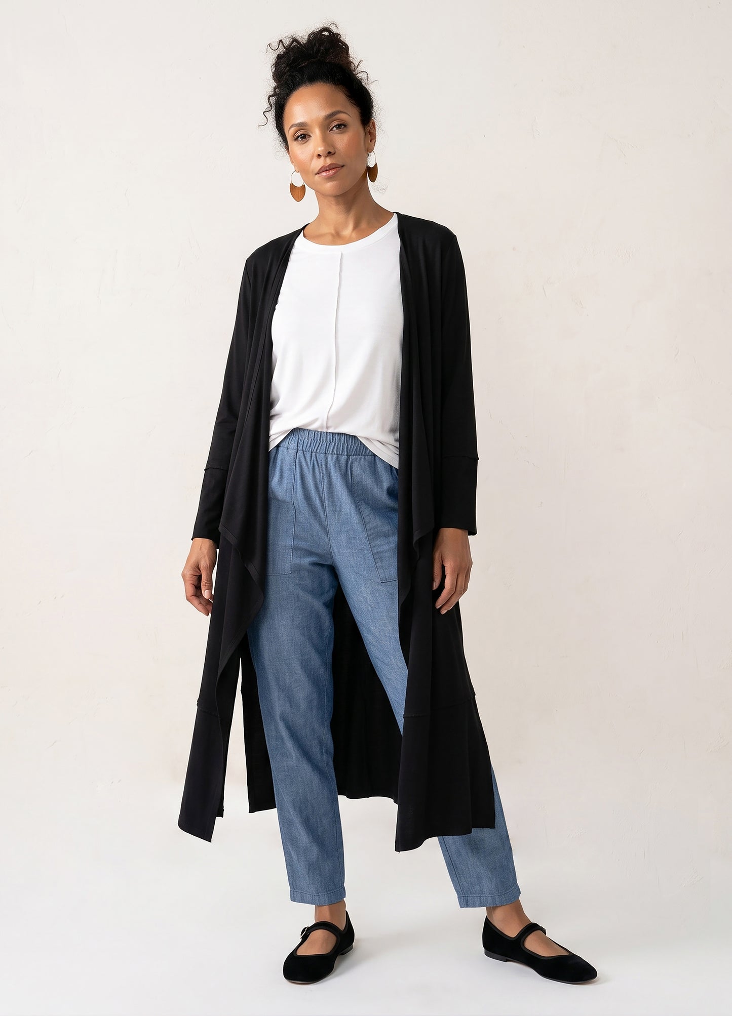 Ayala maxi cardigan in black