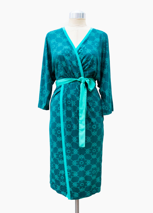 Bellinda x-over dress in forest Krakatoa size 34