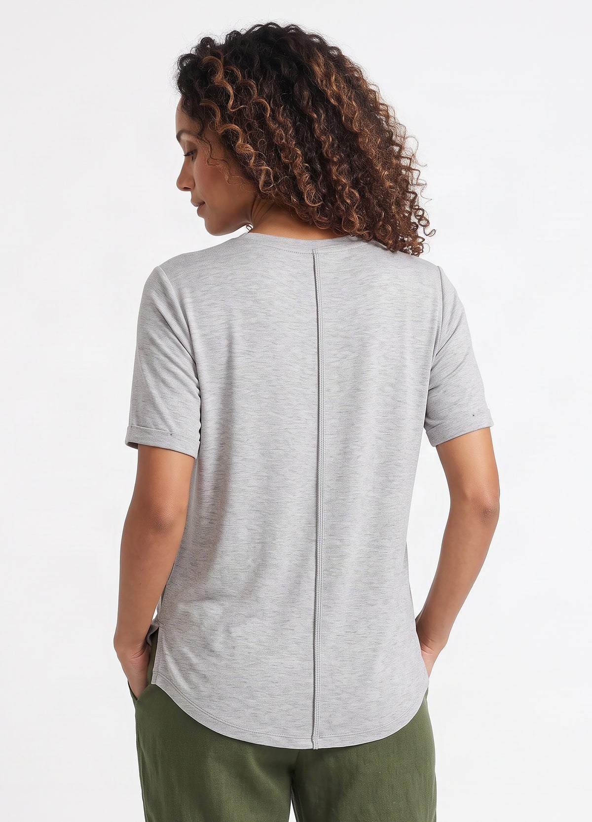 Blake t-shirt in light grey melange