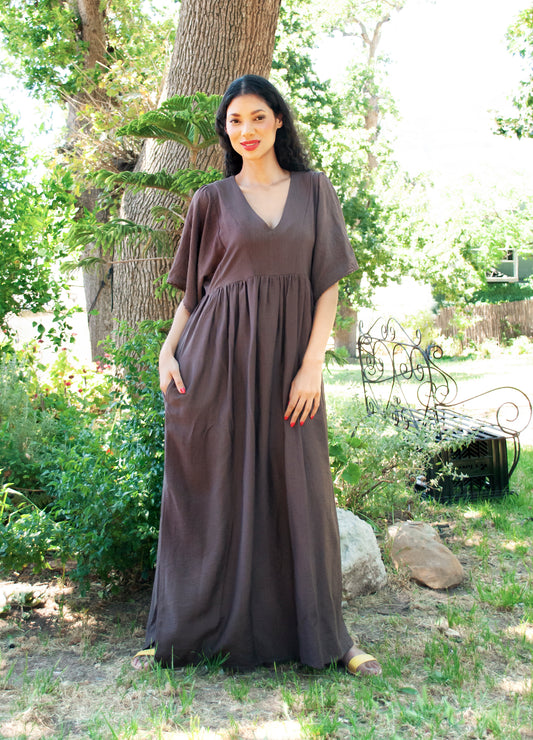 Clara kaftan dress in Coco