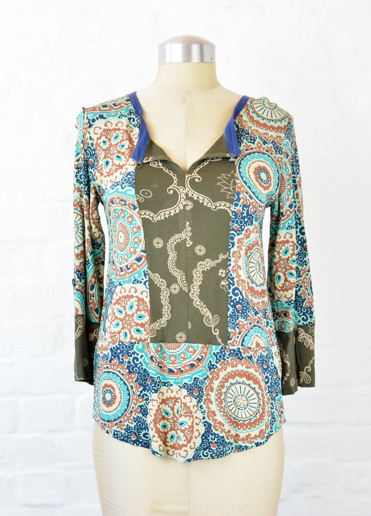 Eden knit blouse in sage Casablanca size 32