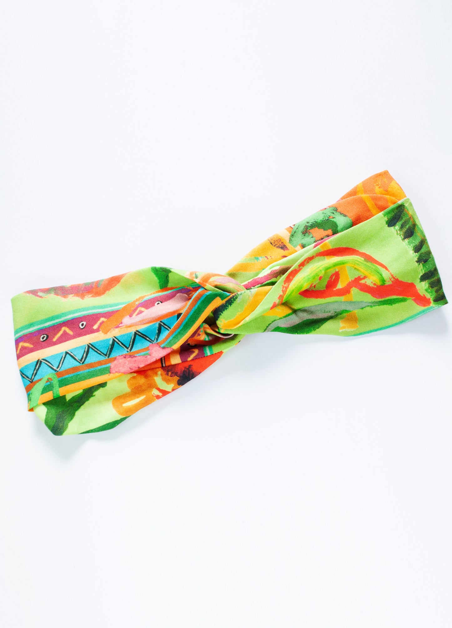 Emma twist headband in multi Foliage Frames